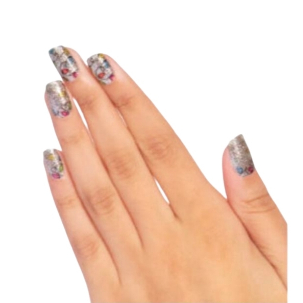 Color Street Holiday De-light Colorful Glitter Nail Strips